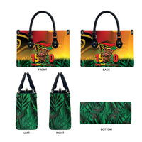 Vanuatu Independence Day Leather Bag Chibi Boar Proud To Be A Ni-Van