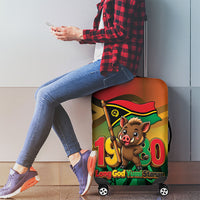Vanuatu Independence Day Luggage Cover Chibi Boar Proud To Be A Ni-Van
