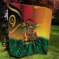 Vanuatu Independence Day Quilt Chibi Boar Proud To Be A Ni-Van