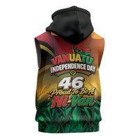 Vanuatu Independence Day Sleeveless Zip Hoodie Chibi Boar Proud To Be A Ni-Van