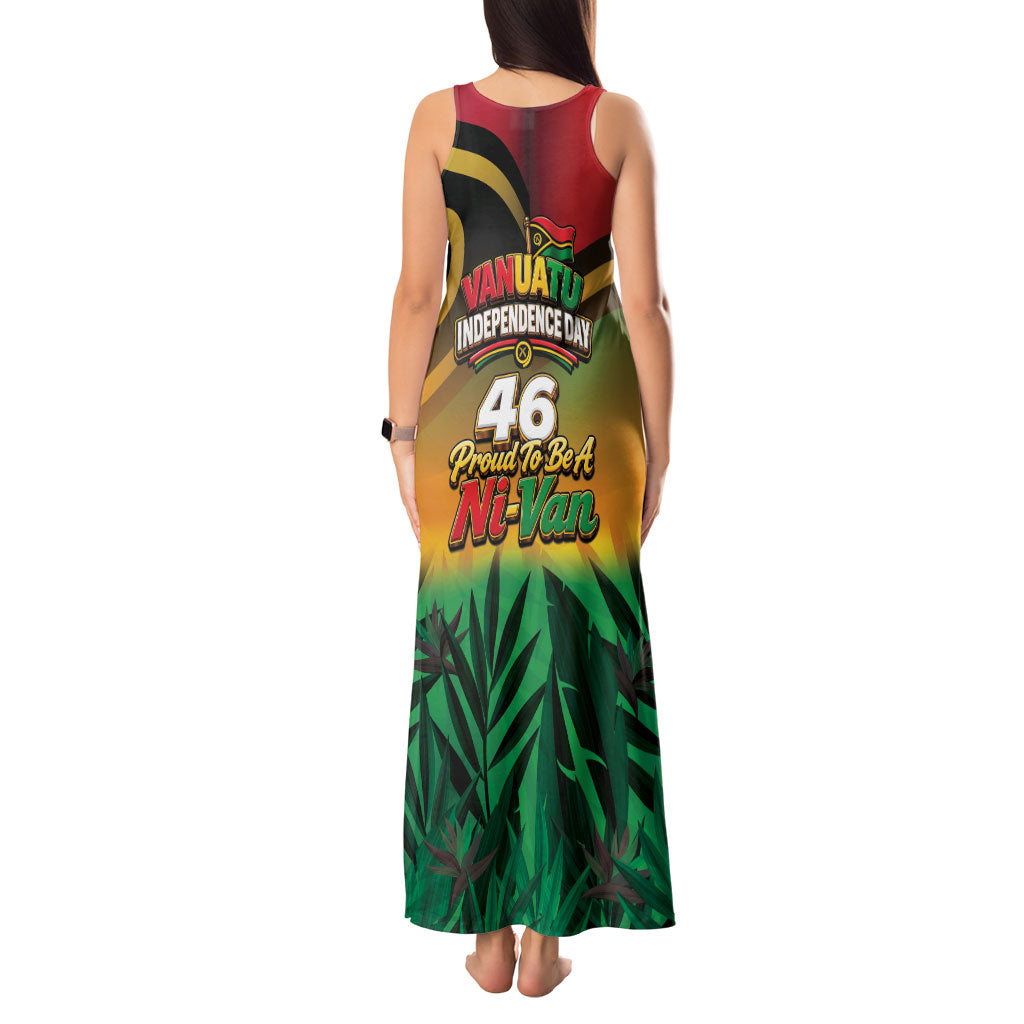 Vanuatu Independence Day Tank Maxi Dress Chibi Boar Proud To Be A Ni-Van