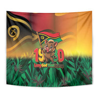 Vanuatu Independence Day Tapestry Chibi Boar Proud To Be A Ni-Van