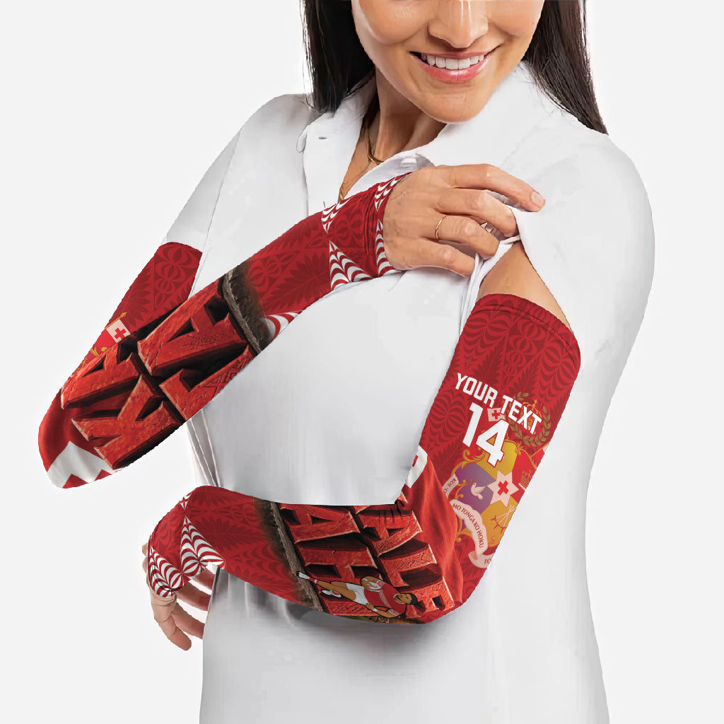 Tonga Rugby Custom Arm Sleeves 2026 Go Ikale Tahi Ngatu Pattern