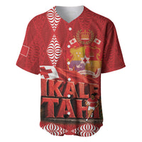Tonga Rugby Custom Baseball Jersey 2026 Go Ikale Tahi Ngatu Pattern