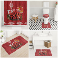 Tonga Rugby Custom Bathroom Set 2026 Go Ikale Tahi Ngatu Pattern