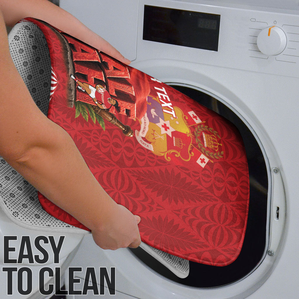 Tonga Rugby Custom Bathroom Set 2026 Go Ikale Tahi Ngatu Pattern