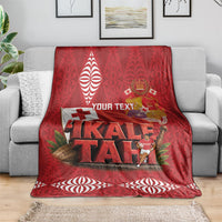 Tonga Rugby Custom Blanket 2026 Go Ikale Tahi Ngatu Pattern