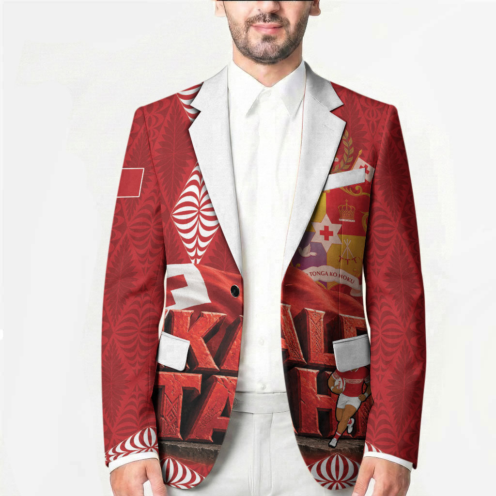 Tonga Rugby Custom Blazer 2026 Go Ikale Tahi Ngatu Pattern