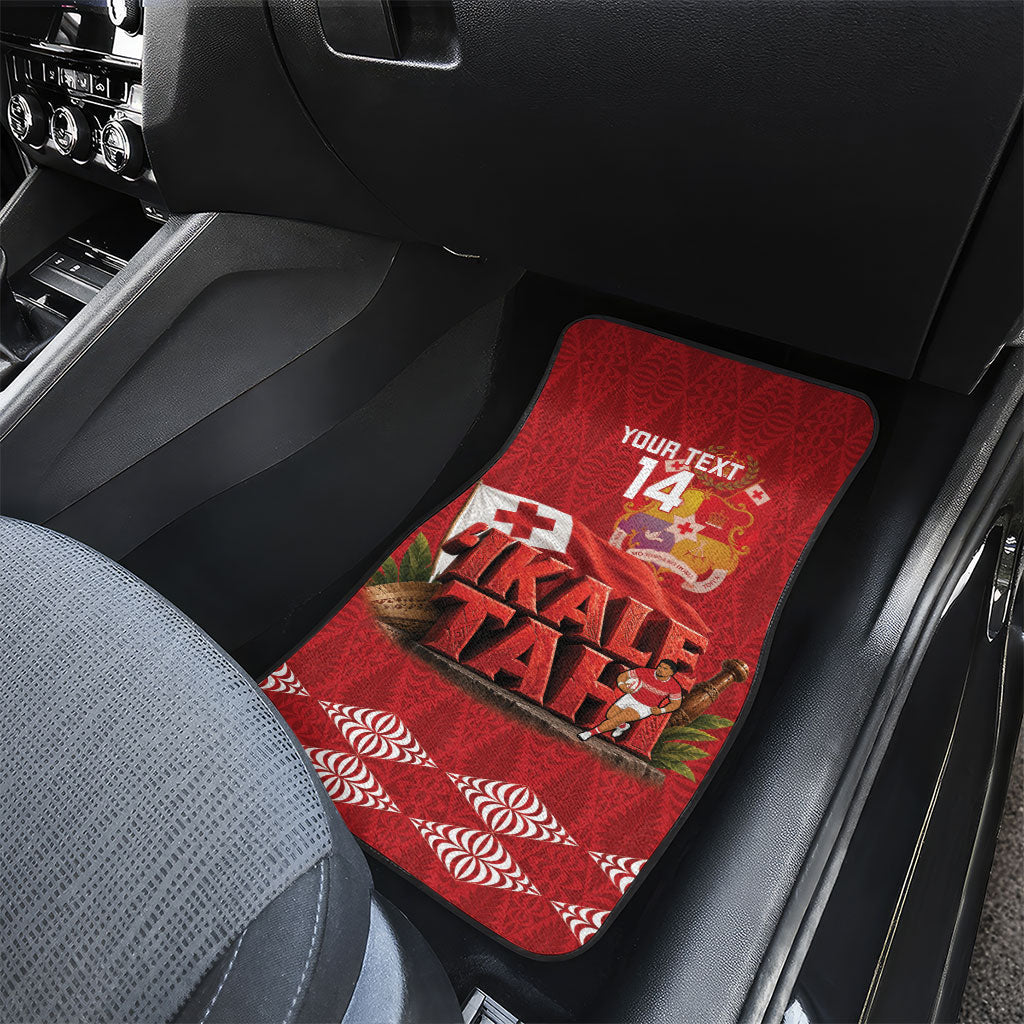 Tonga Rugby Custom Car Mats 2026 Go Ikale Tahi Ngatu Pattern