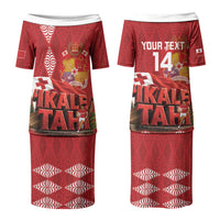 Tonga Rugby Custom Couples Matching Puletasi and Hawaiian Shirt 2026 Go Ikale Tahi Ngatu Pattern LT14 - Polynesian Pride