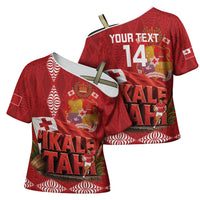 Tonga Rugby Custom Cross Shoulder Shirt 2026 Go Ikale Tahi Ngatu Pattern