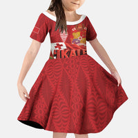 Tonga Rugby Custom Family Matching Off Shoulder Maxi Dress and Hawaiian Shirt 2026 Go Ikale Tahi Ngatu Pattern