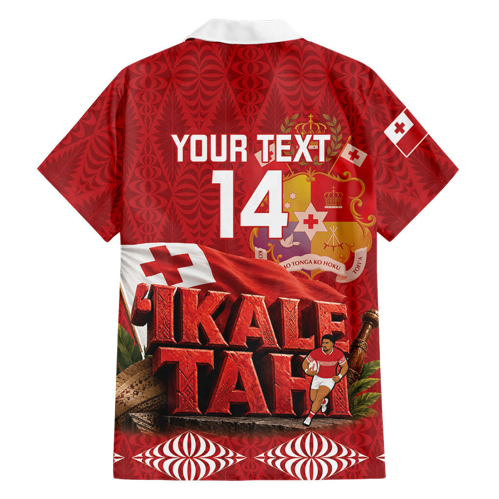 Tonga Rugby Custom Family Matching Short Sleeve Bodycon Dress and Hawaiian Shirt 2026 Go Ikale Tahi Ngatu Pattern
