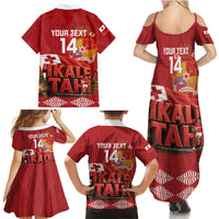 Tonga Rugby Custom Family Matching Summer Maxi Dress and Hawaiian Shirt 2026 Go Ikale Tahi Ngatu Pattern
