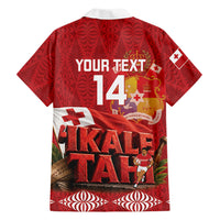 Tonga Rugby Custom Family Matching Summer Maxi Dress and Hawaiian Shirt 2026 Go Ikale Tahi Ngatu Pattern
