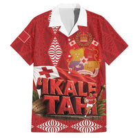 Tonga Rugby Custom Family Matching Tank Maxi Dress and Hawaiian Shirt 2026 Go Ikale Tahi Ngatu Pattern