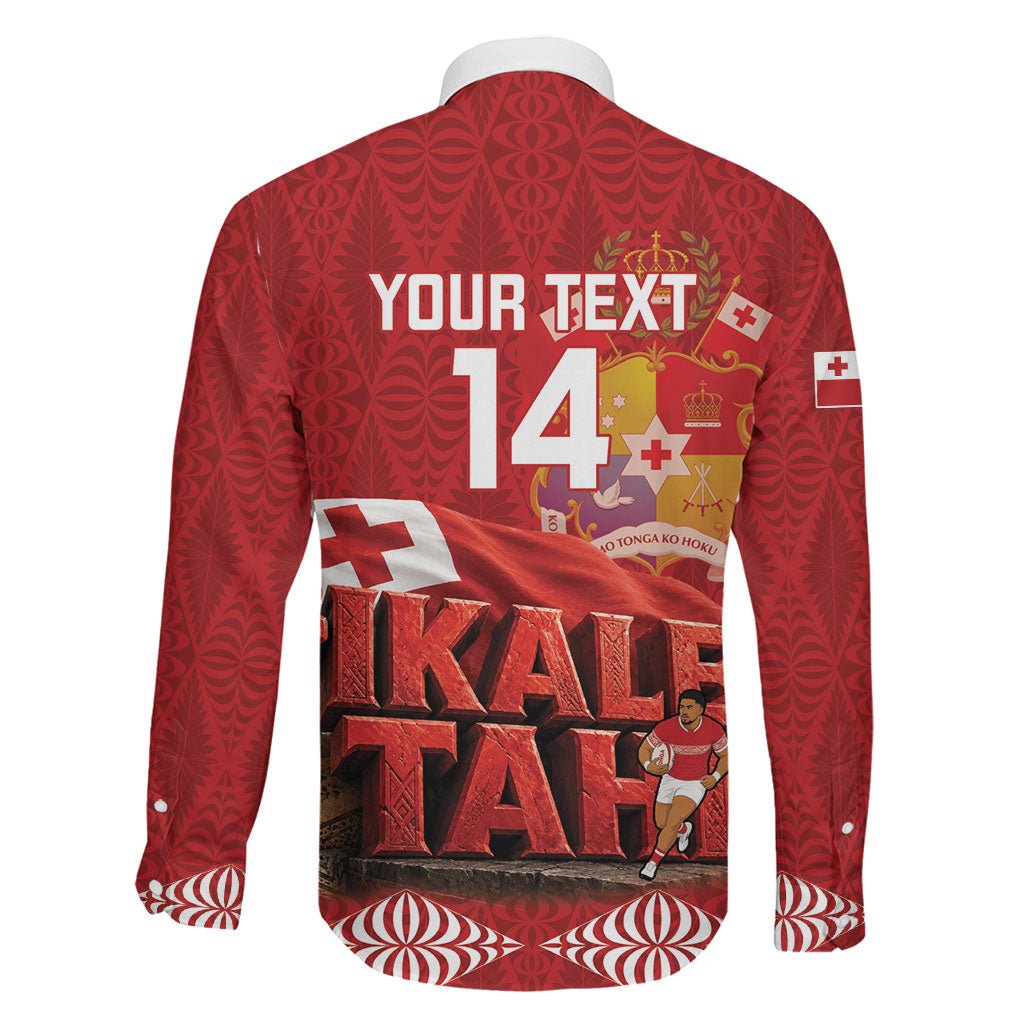 Tonga Rugby Custom Family Matching Tank Maxi Dress and Hawaiian Shirt 2026 Go Ikale Tahi Ngatu Pattern