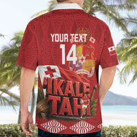 Tonga Rugby Custom Hawaiian Shirt 2026 Go Ikale Tahi Ngatu Pattern