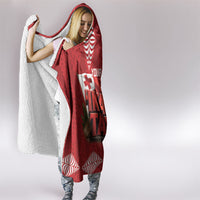 Tonga Rugby Custom Hooded Blanket 2026 Go Ikale Tahi Ngatu Pattern