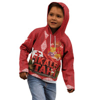 Tonga Rugby Custom Kid Hoodie 2026 Go Ikale Tahi Ngatu Pattern