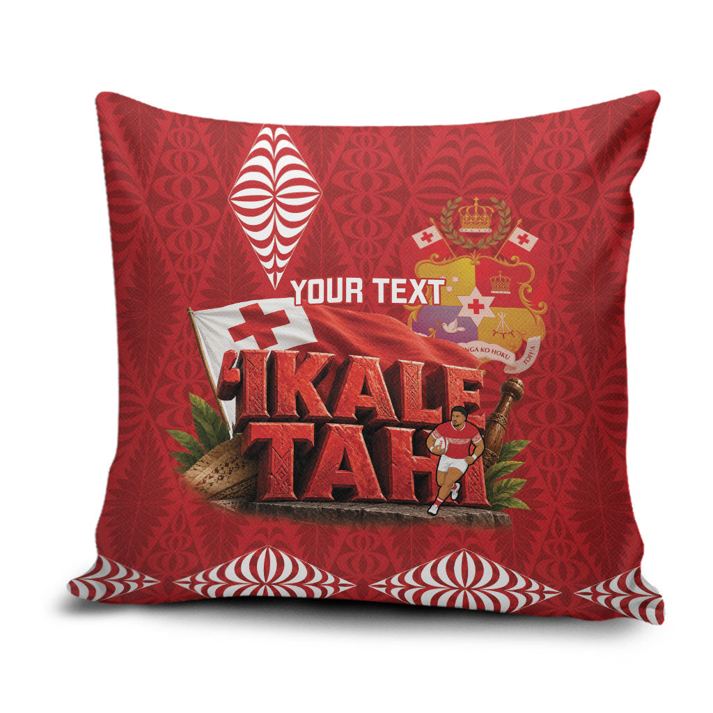 Tonga Rugby Custom Pillow Cover 2026 Go Ikale Tahi Ngatu Pattern