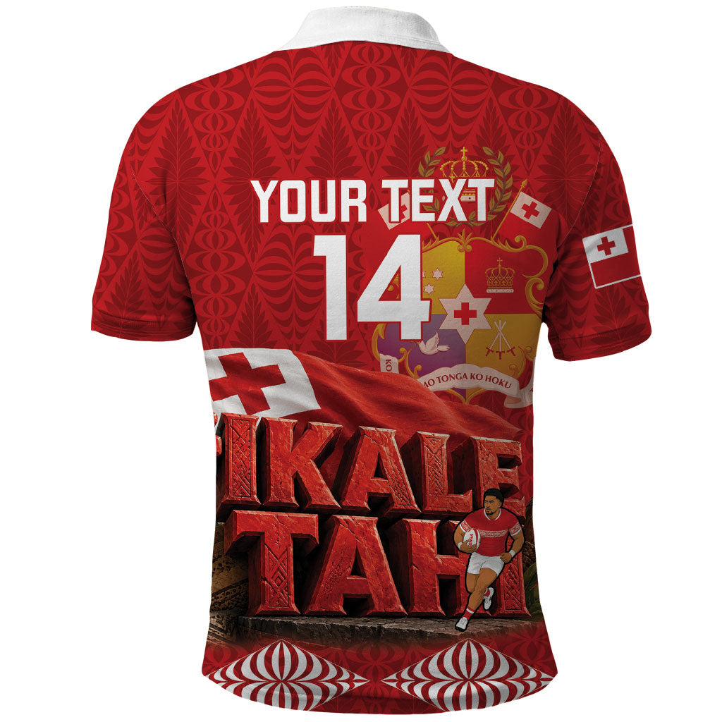 Tonga Rugby Custom Polo Shirt 2026 Go Ikale Tahi Ngatu Pattern