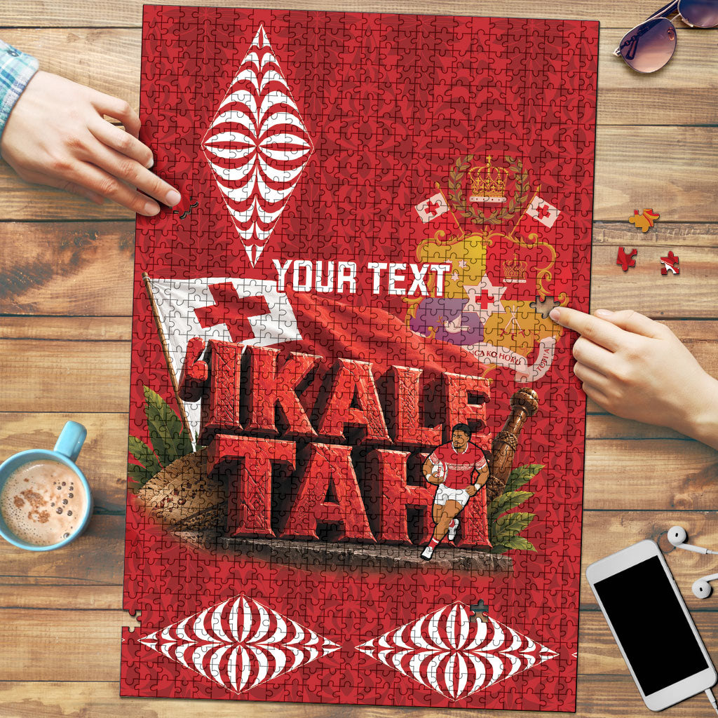 Tonga Rugby Custom Puzzle 2026 Go Ikale Tahi Ngatu Pattern
