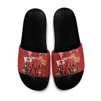 Tonga Rugby Custom Slide Sandals 2026 Go Ikale Tahi Ngatu Pattern