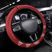 Tonga Rugby Steering Wheel Cover 2026 Go Ikale Tahi Ngatu Pattern
