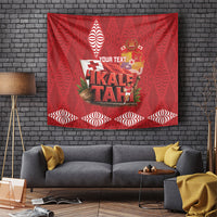 Tonga Rugby Custom Tapestry 2026 Go Ikale Tahi Ngatu Pattern