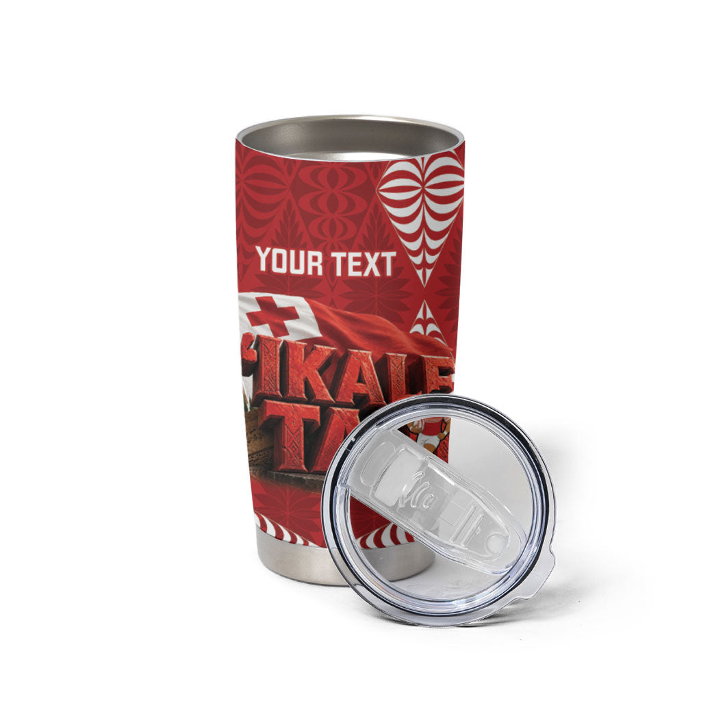 Tonga Rugby Custom Tumbler Cup 2026 Go Ikale Tahi Ngatu Pattern