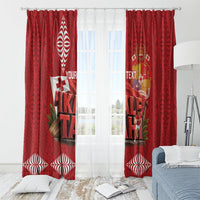 Tonga Rugby Custom Window Curtain 2026 Go Ikale Tahi Ngatu Pattern