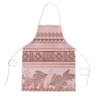 Pastel Pink Samoa Siapo Teuila Flowers Apron - Polynesian Pride