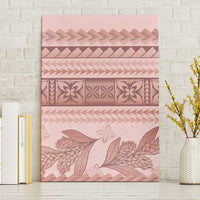 Pastel Pink Samoa Siapo Teuila Flowers Canvas Wall Art - Polynesian Pride