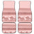 Pastel Pink Samoa Siapo Teuila Flowers Car Mats - Polynesian Pride
