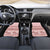 Pastel Pink Samoa Siapo Teuila Flowers Car Mats - Polynesian Pride