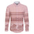 Pastel Pink Samoa Siapo Teuila Flowers Family Matching Off Shoulder Short Dress and Hawaiian Shirt - Polynesian Pride