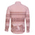 Pastel Pink Samoa Siapo Teuila Flowers Family Matching Off Shoulder Short Dress and Hawaiian Shirt - Polynesian Pride