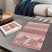 Pastel Pink Samoa Siapo Teuila Flowers Puzzle - Polynesian Pride