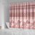Pastel Pink Samoa Siapo Teuila Flowers Shower Curtain - Polynesian Pride