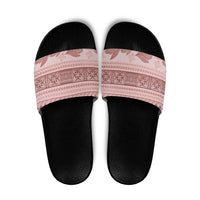 Pastel Pink Samoa Siapo Teuila Flowers Slide Sandals LT14 Pastel Pink - Polynesian Pride