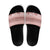 Pastel Pink Samoa Siapo Teuila Flowers Slide Sandals - Polynesian Pride