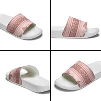 Pastel Pink Samoa Siapo Teuila Flowers Slide Sandals LT14 - Polynesian Pride