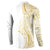 Polynesia White Sunday Button Sweatshirt Plumeria Polynesian Tribal Gold Color - Polynesian Pride