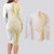 Polynesia White Sunday Couples Matching Long Sleeve Bodycon Dress and Long Sleeve Button Shirt Plumeria Polynesian Tribal Gold Color - Polynesian Pride