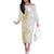 Polynesia White Sunday Family Matching Off The Shoulder Long Sleeve Dress and Hawaiian Shirt Plumeria Polynesian Tribal Gold Color - Polynesian Pride