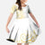Polynesia White Sunday Family Matching Summer Maxi Dress and Hawaiian Shirt Plumeria Polynesian Tribal Gold Color - Polynesian Pride