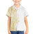Polynesia White Sunday Family Matching Summer Maxi Dress and Hawaiian Shirt Plumeria Polynesian Tribal Gold Color - Polynesian Pride