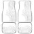 Polynesia White Sunday Car Mats Plumeria Polynesian Tribal Grey Color - Polynesian Pride