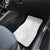 Polynesia White Sunday Car Mats Plumeria Polynesian Tribal Grey Color - Polynesian Pride